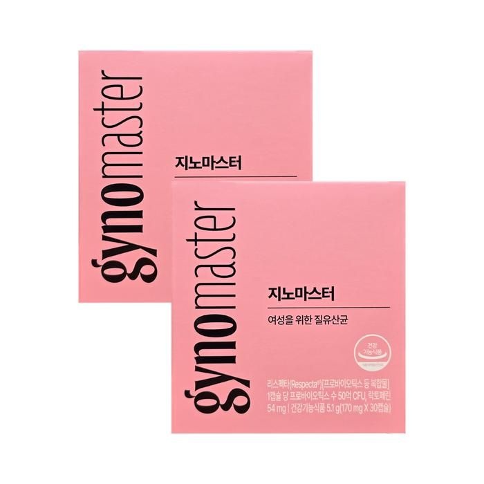 마스터바이옴 지노 마스터 질유산균 170mg x 30캡슐 2박스 HIS
