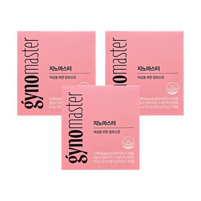 마스터바이옴 지노 마스터 질유산균 170mg x 30캡슐 3박스 HIS
