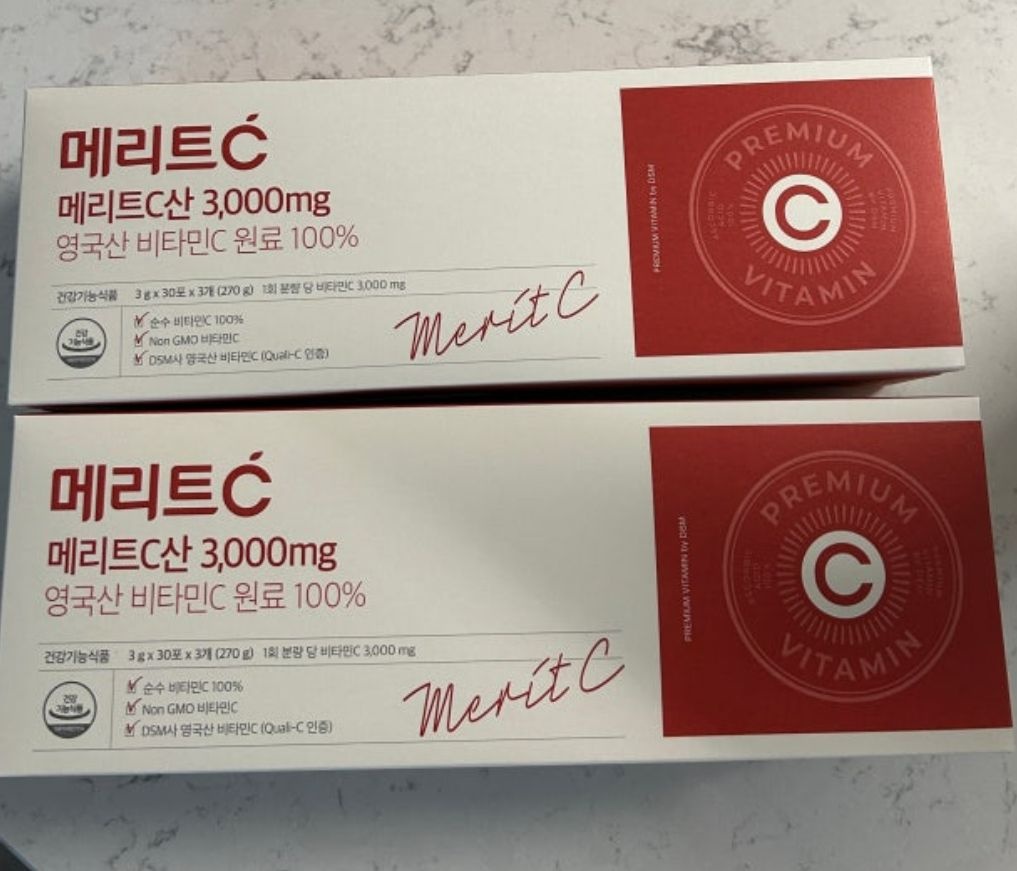 [추가구성] 비타민k2&d 1박스 [휴온스N] 메리트C산 3000mg 고함량 영국산 DSM 비타민C 90포, 2개
