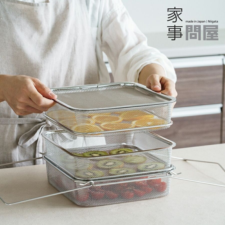 카지동야 식품 건조대 3단 건조망 스테인리스 말린 야채 과일 건어물
