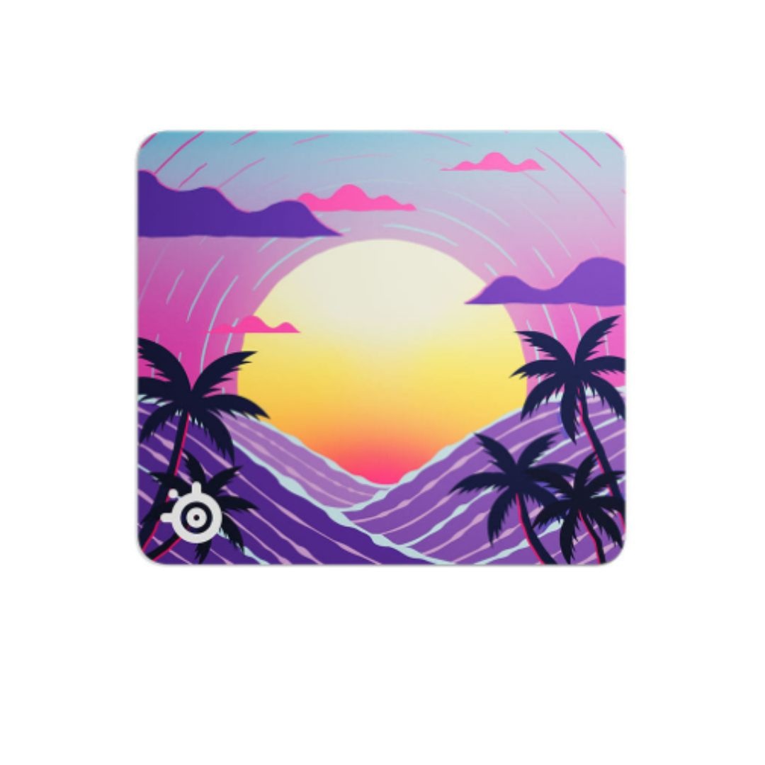 스틸시리즈 QcK Neon Sunset 게이밍 마우스패드 L