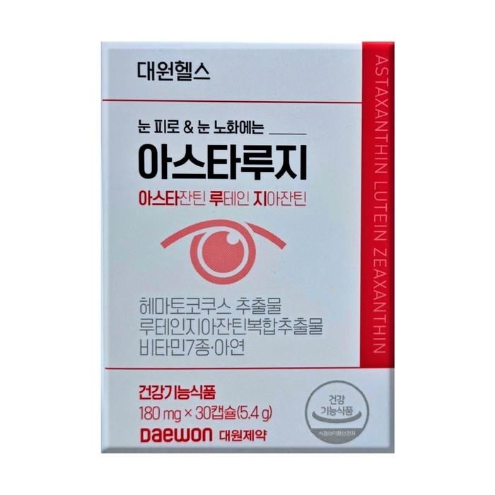 대원제약 대원헬스 아스타루지 180mg X 30캡슐 X 1박스 -AO-