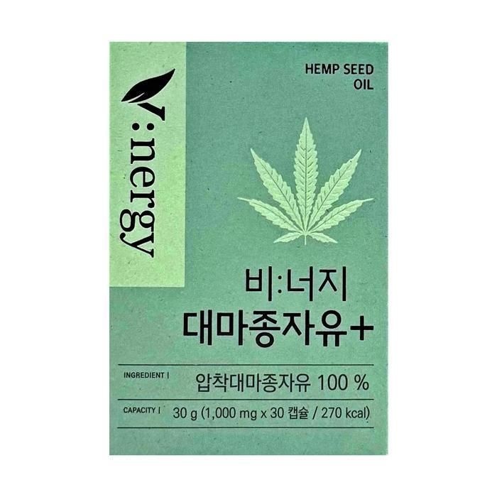 휴럼 비너지 대마종자유 플러스 1000mg x 30캡슐 1개 -AO-