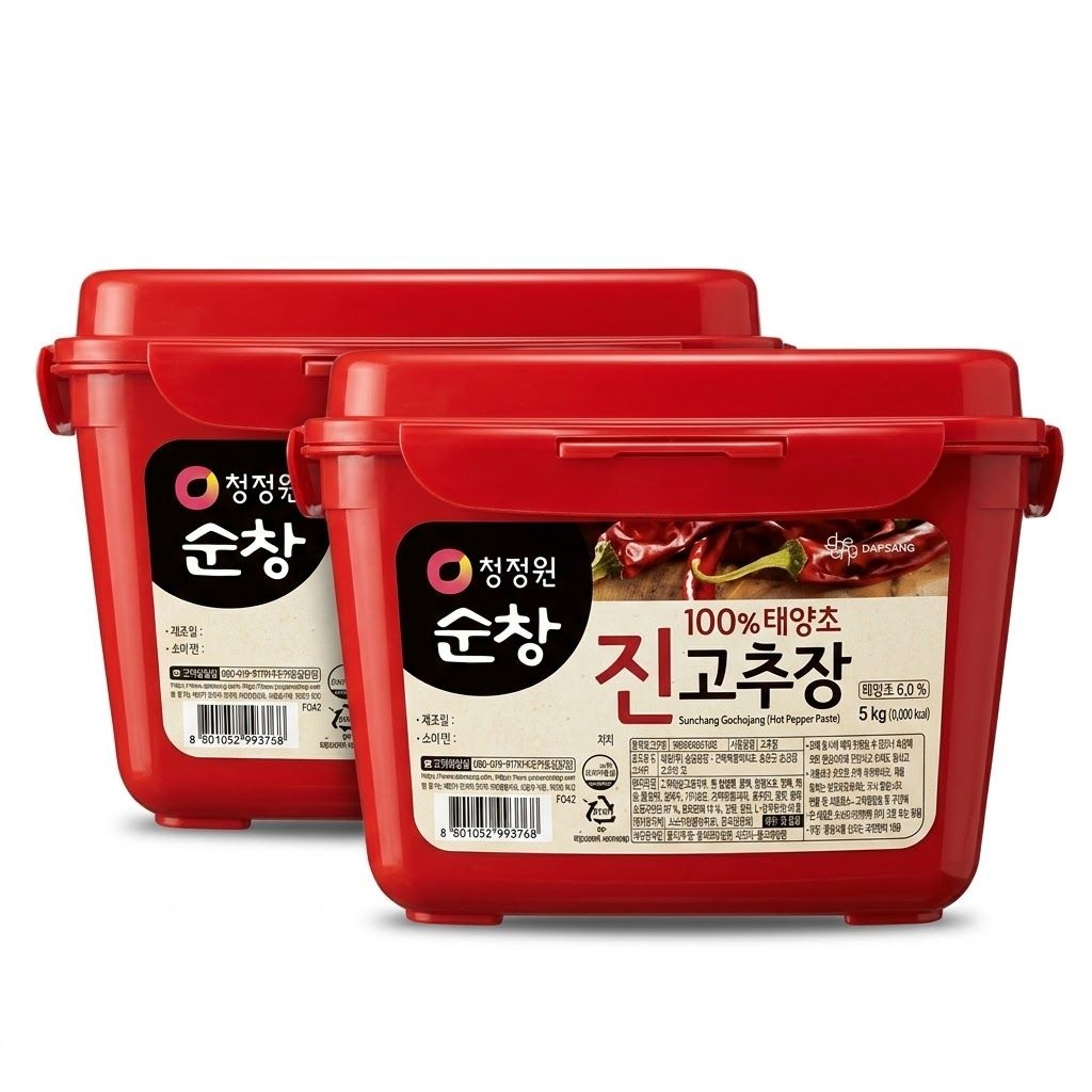 청정원 순창 진 고추장 5kg 2개 대용량 업소용 양념 찌개 요리 식자재