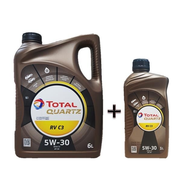 [오늘출발] 토탈쿼츠 RV C3 5W30 6L 1개 + 1L 1개