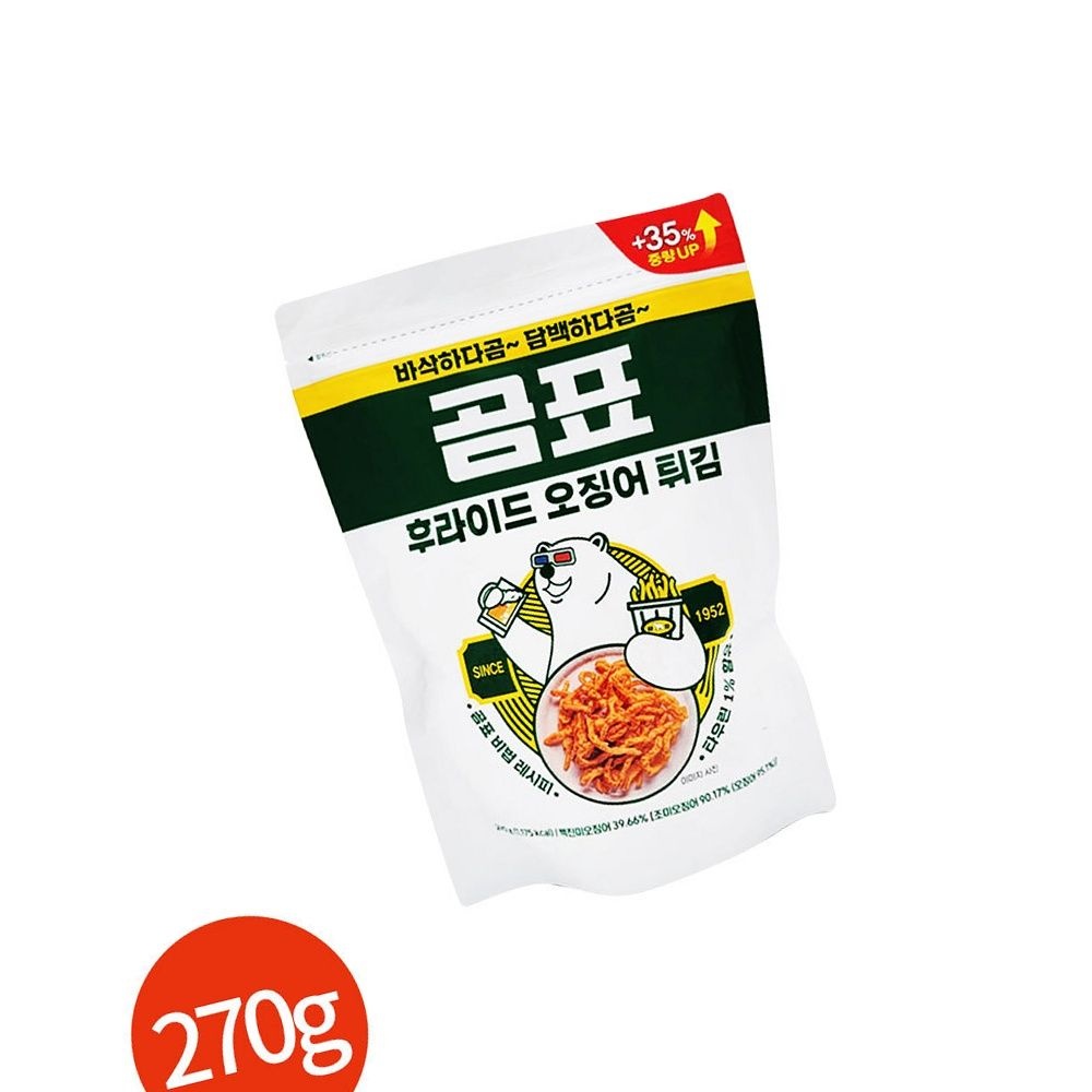 아라움 곰표 후라이드 오징어 270g 술안주