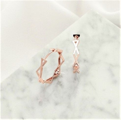 [롯데백화점] 로이드 [GB] 라이트 링귀걸이 14K Gold 귀걸이 LOFK3056G