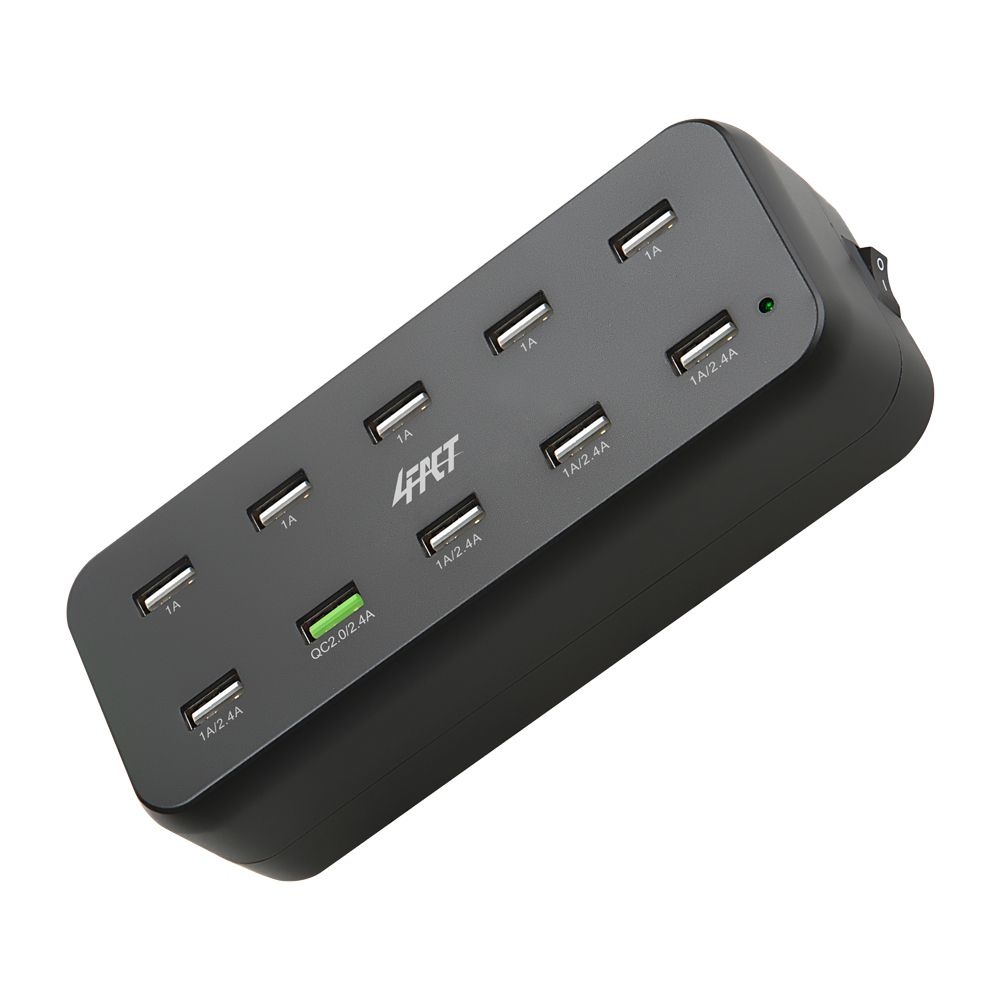 [오늘출발] 포팩트 MCP-10 USB 멀티 10포트 AC충전기 (블랙)
