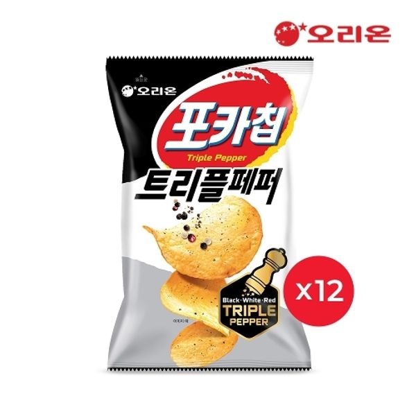 오리온 포카칩 트리플페퍼M(60g) x 12개