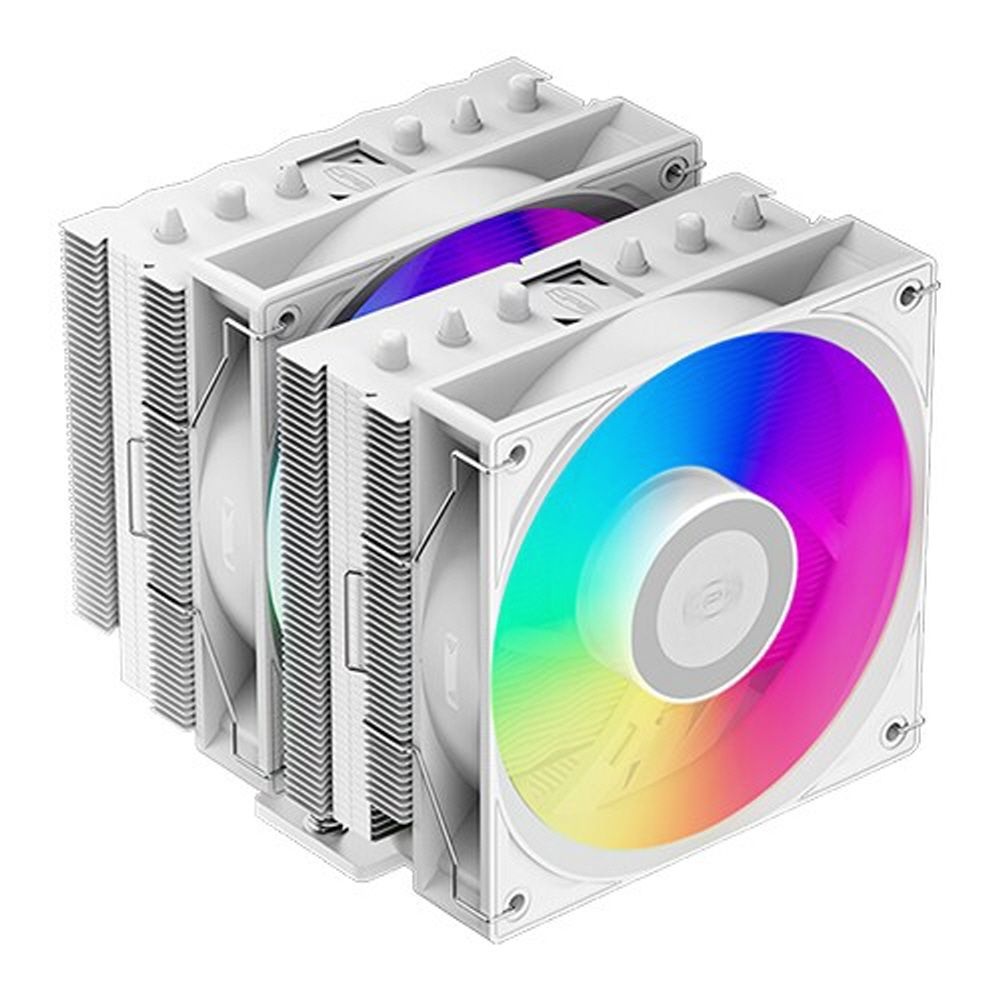 PCCOOLER CPS RT620 PRO ARGB 카본스틸 화이트 인텔 AMD 겸용 공랭 CPU 쿨러