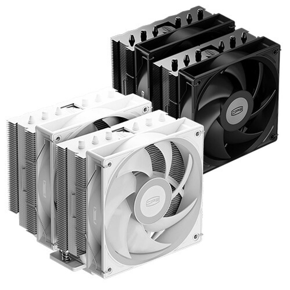 PCCOOLER CPS RT620 PRO 카본스틸 화이트 인텔 AMD 겸용 공랭 CPU 쿨러