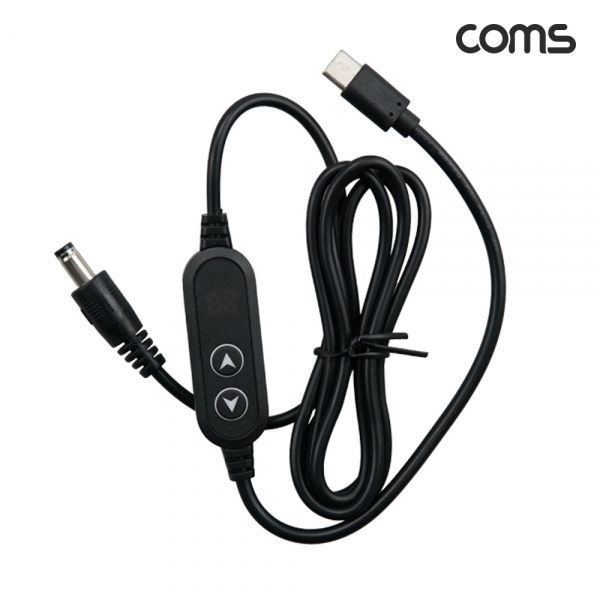 HA206 Coms C타입toDC외경5.5내경2.1전원변환케이블1.2m100WPD충전전압조절5V9V12V15V20V