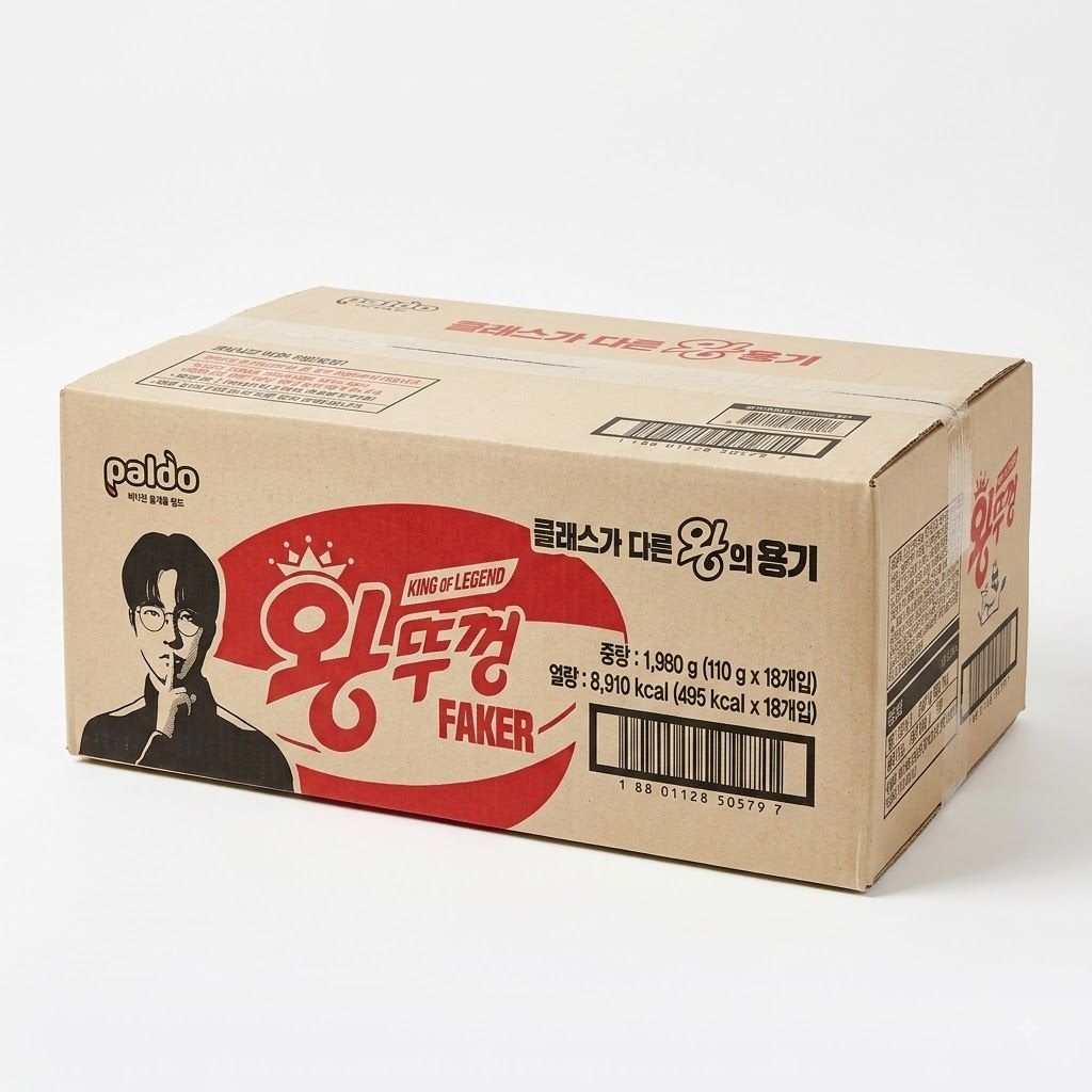 팔도 왕뚜껑 컵라면 사발면 오리지널 110g 18개입