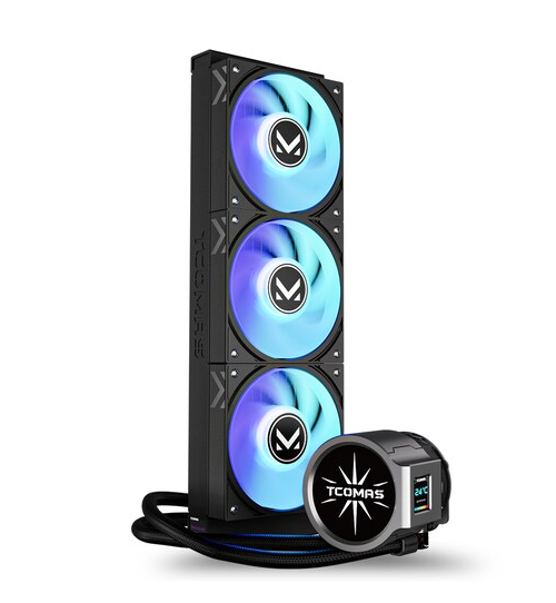 [온누리상품] 싸이번 TCOMAS EDGE DUAL LCD 360 ARGB 블랙