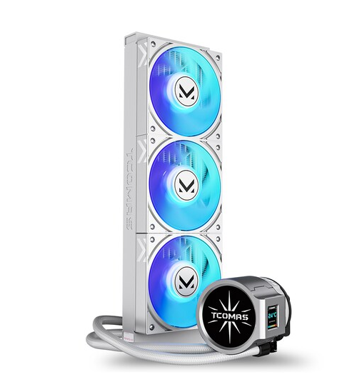 [온누리상품] 싸이번 TCOMAS EDGE DUAL LCD 360 ARGB 화이트