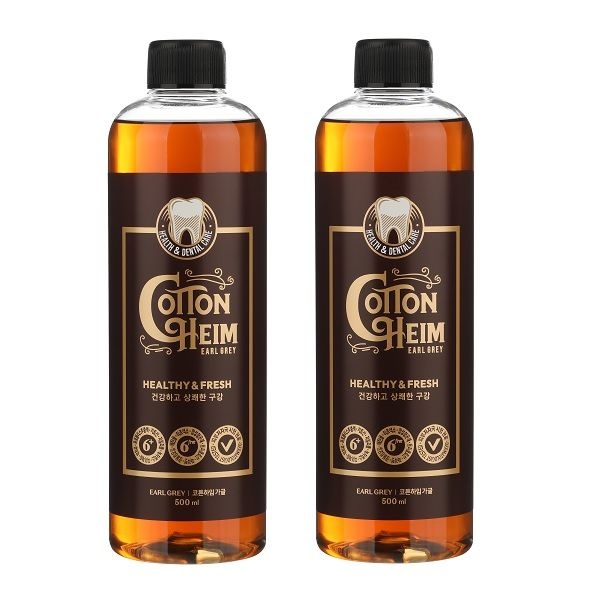 코튼하임 가글액 얼그레이민트향 500ml 2개