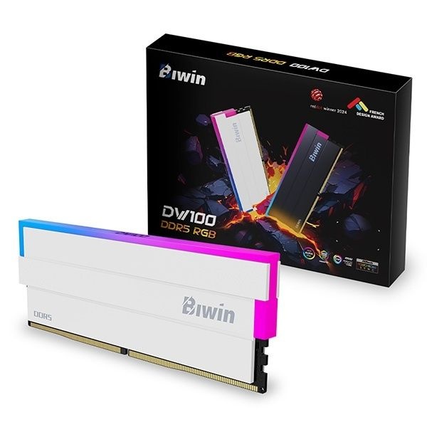 Biwin DDR5 PC5-48000 CL28 DW100 RGB 화이트 코잇 48GB 24GB2 6000 4169044
