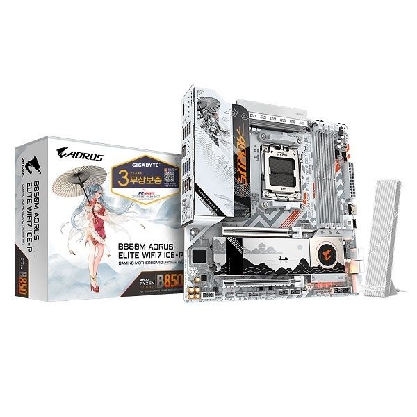 GIGABYTE B850M AORUS ELITE WIFI7 ICE-P 피씨디렉트 A B850M-ATX 4168955