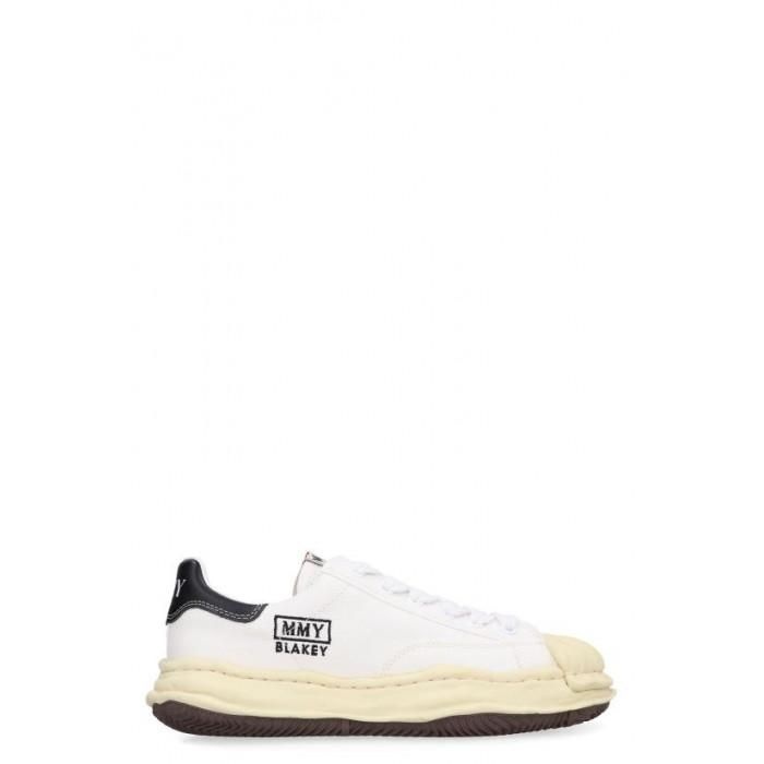 [하라]하라 메종 미하라 야스히로 블레이키 OG솔 캔버스 로우탑 스 A09FW732 WHITE