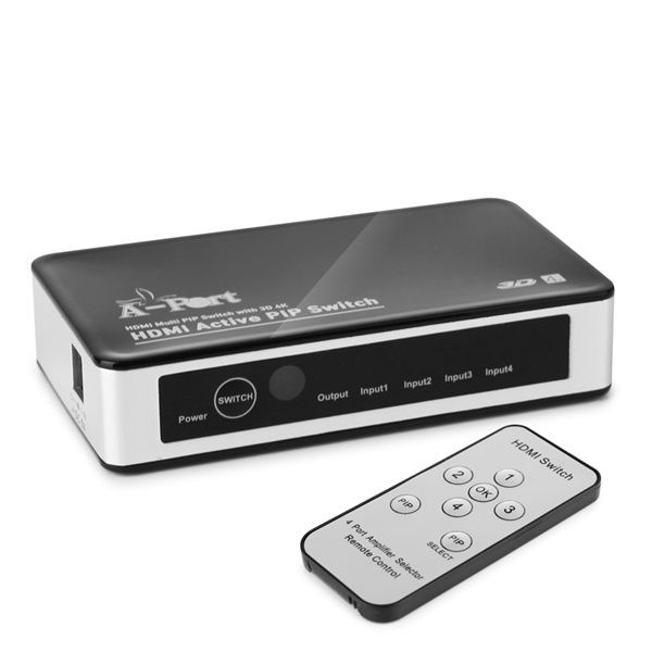 APORT 에이포트 AP-PIP401 모니터 선택기1:4HDMI4K PIP 모드지원 4165382