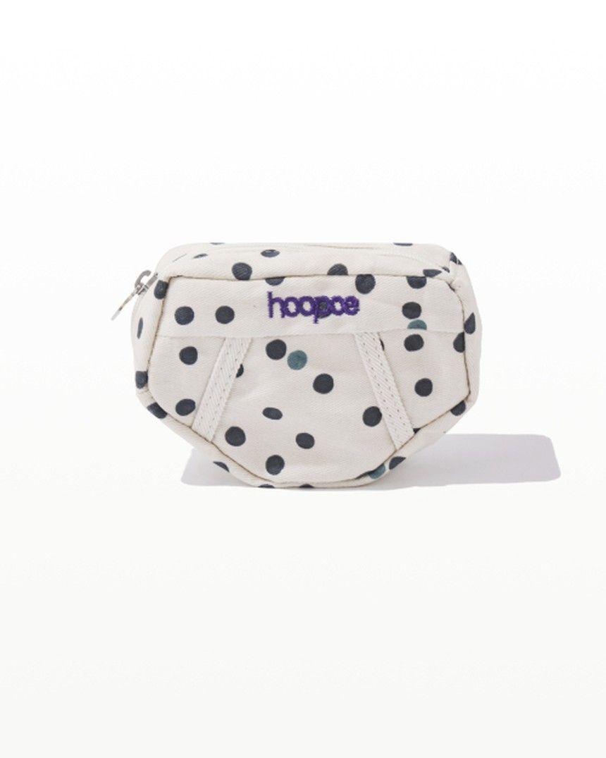 후포 signature mini brief pouch in dot print_oatmeal milk HOLBBA01OI