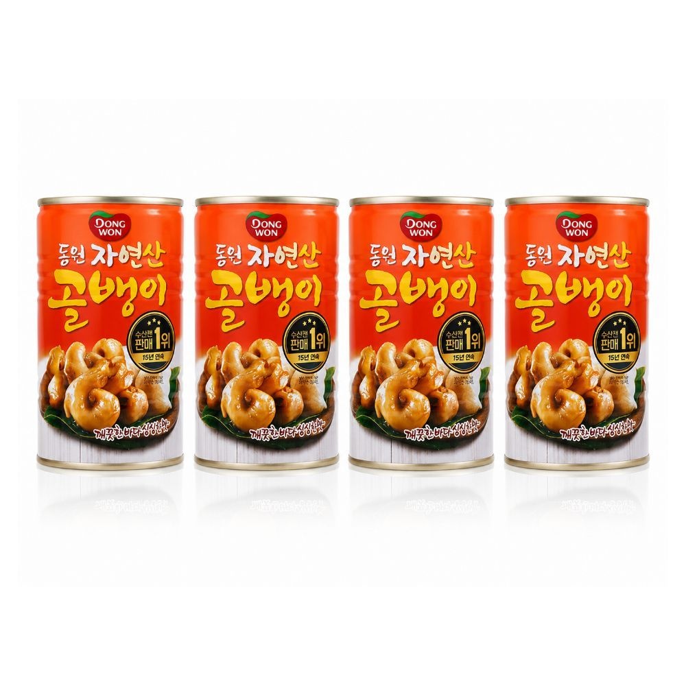 동원 자연산 골뱅이 통조림 에프앤비 캔 400g 4개