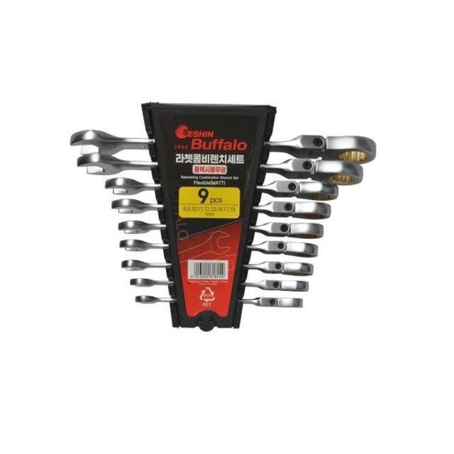 75314 플렉시블라쳇렌치세트(무광) 9PCS 수작업