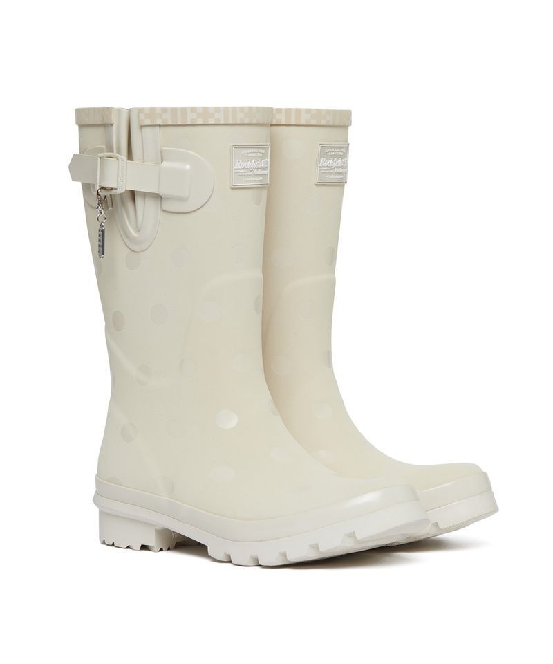 ROCKFISH WEATHERWEAR x ILLIT ORIGINAL RAIN BOOTS SHORT DOT - IVORY 3983329