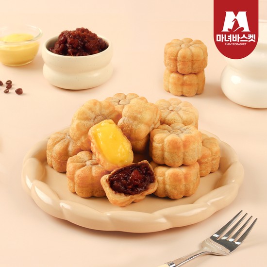 추억의 간식 국화빵 500g 팥/20개입 x2팩