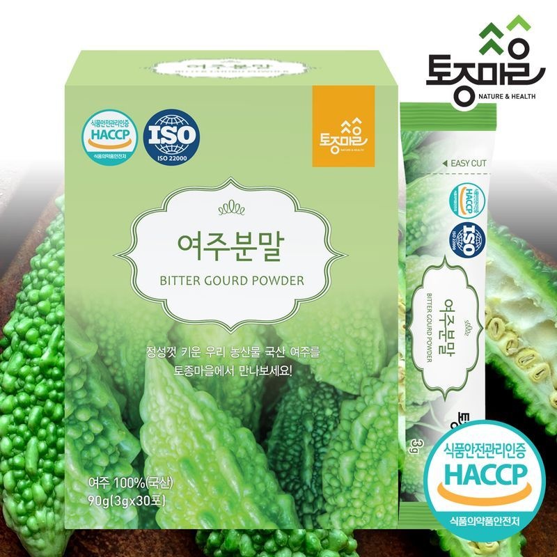 토종마을 HACCP인증 국산 여주분말 30스틱 (3gx30포)