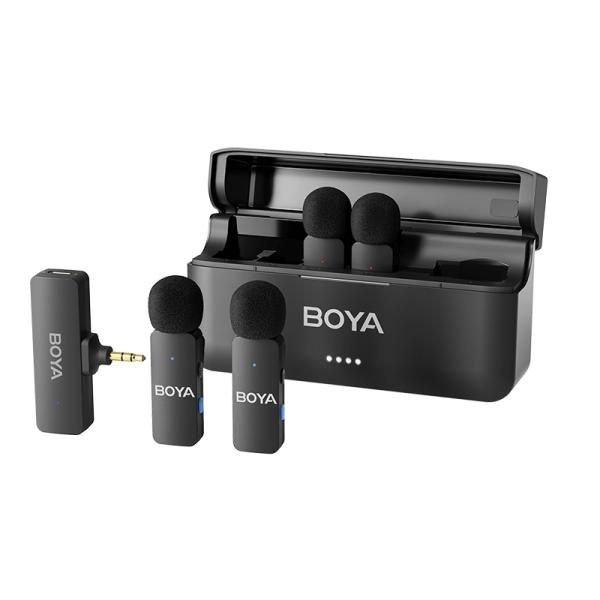 BOYA 무선마이크세트 보야 BY-V4 미니 2.4G 4채널 무선 마이크 3.5mm TRS 수신기1 송신기4 썬포토 4093677