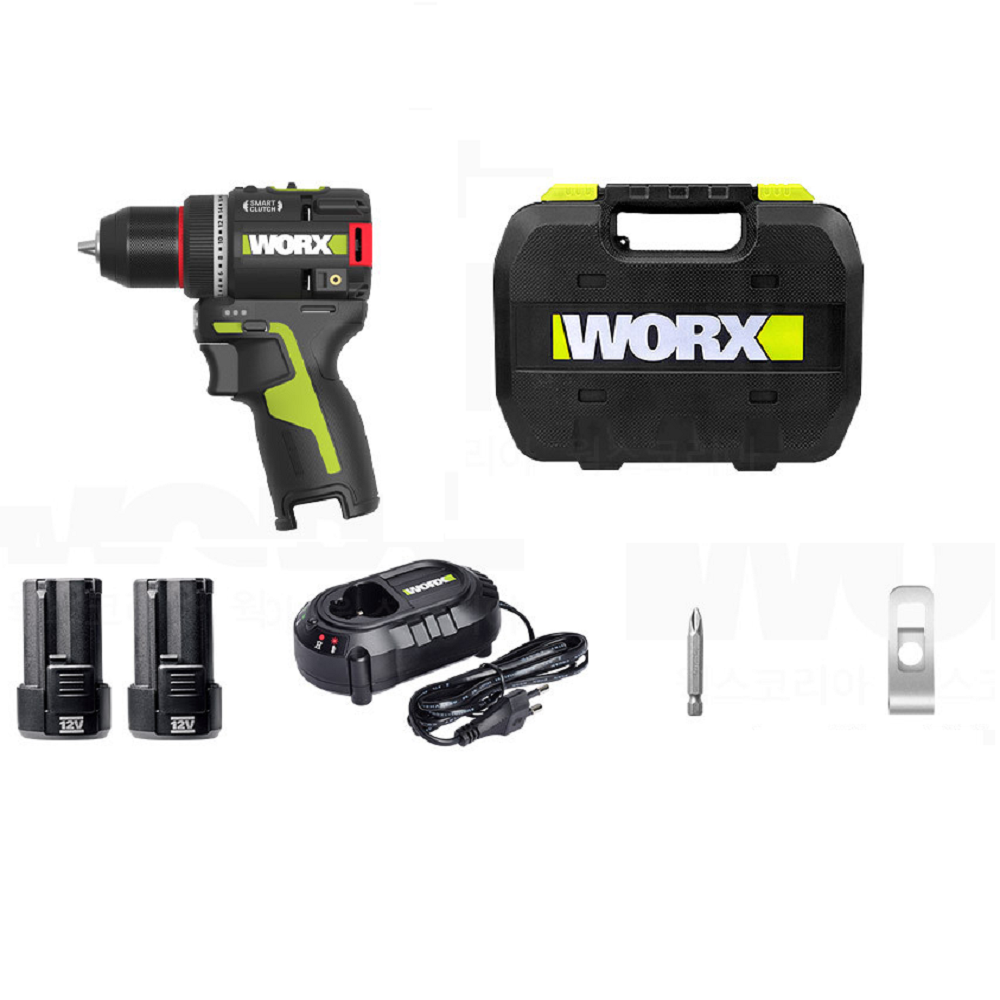 웍스 웍스 12V 충전식 무선 드릴 드라이버 미니 속도 토크 조절 WU135.2