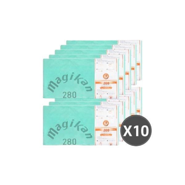 (정품) 매직롤 매직캔 정품 3겹 리필 그린 로고 280R100G (M280 MH280 MJ280) 전용 로고리필 대용량 공구패키지 리필휴지