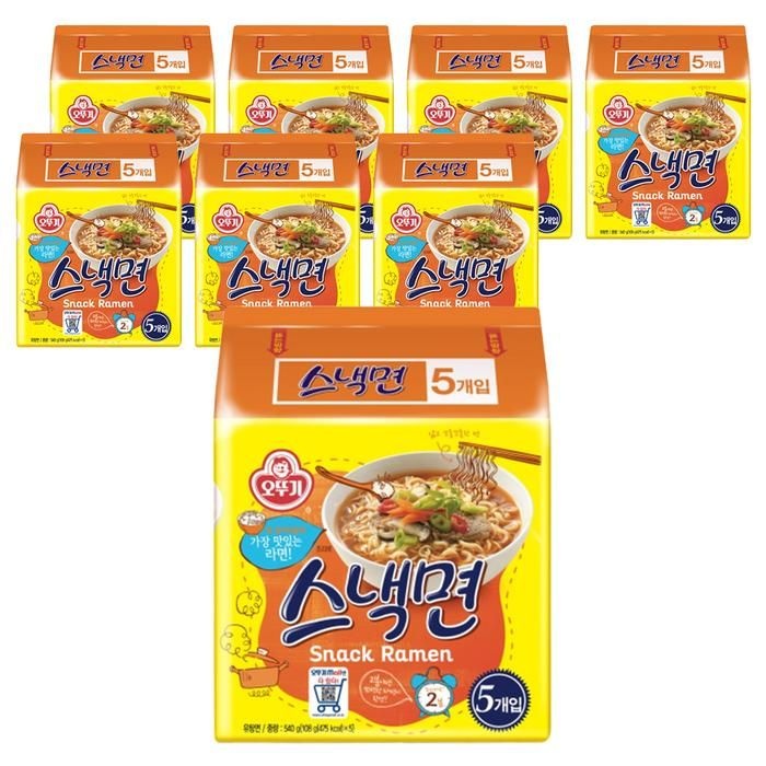 오뚜기 스낵면 봉지 108g 40개입 / 1박스