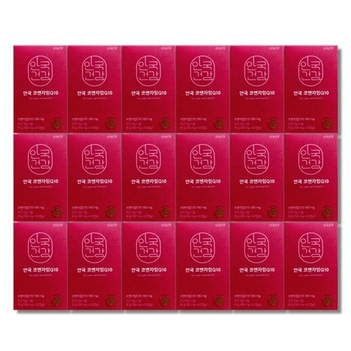 [보리담다] 안국건강 안국 코엔자임Q10 미니 300mg x 60캡슐 18박스