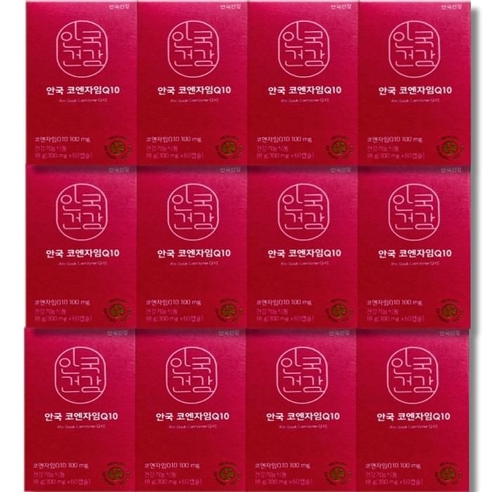 [보리담다] 안국건강 안국 코엔자임Q10 미니 300mg x 60캡슐 12박스