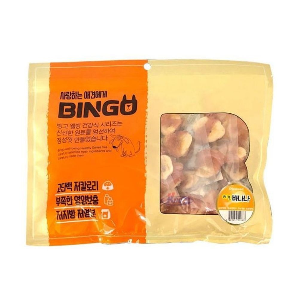 간식 치킨 바나나 사사미 400g 1팩 애견트릿 강아지트릿 반려견 개껌 애완견