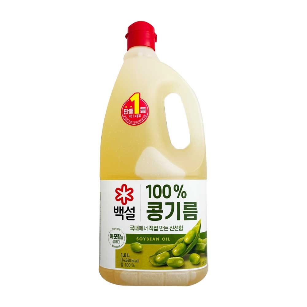 백설 CJ 백설 콩기름 식용유 1.8L