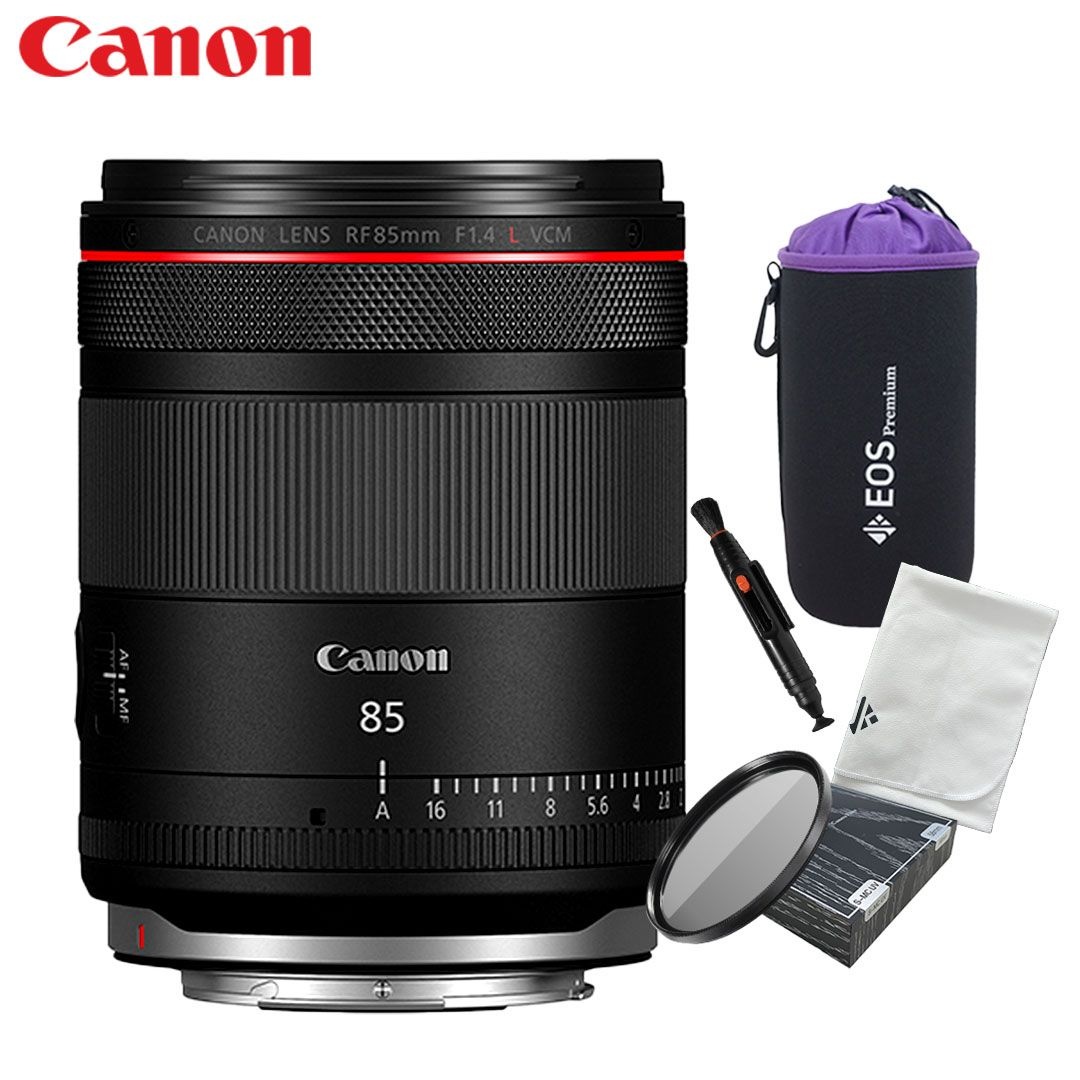 캐논 캐논 RF 85mm F1.4 L VCM + 악세사리 4종 패키지(MCUV 필터/방수파우치) -JKW