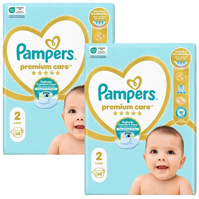 유럽산 팸퍼스 프리미엄케어 기저귀 밴드 팬티 1 2 3 4 5 6 pampers 바우처