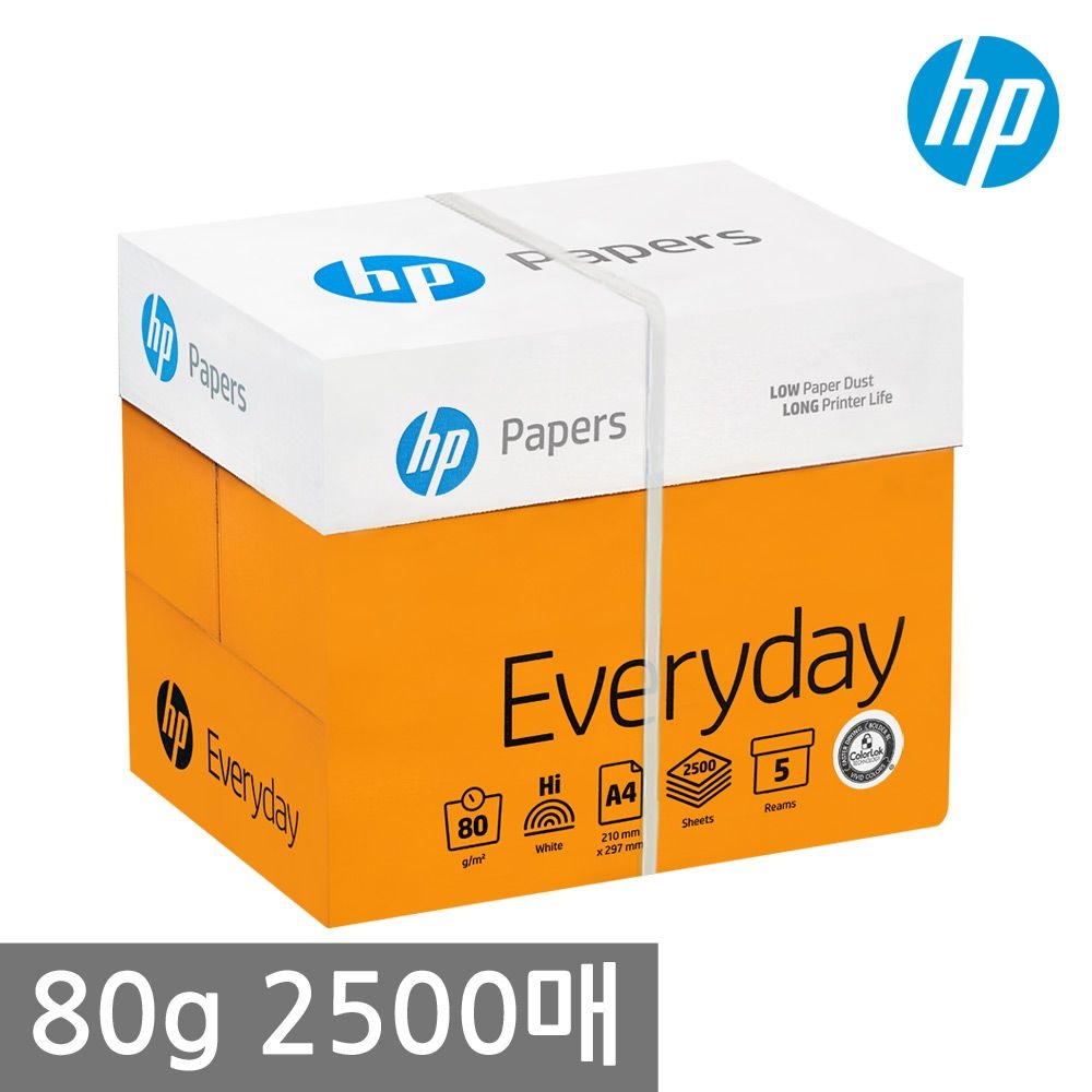 [오늘출발] HP A4 복사용지(A4용지) 80g 2500매 1BOX