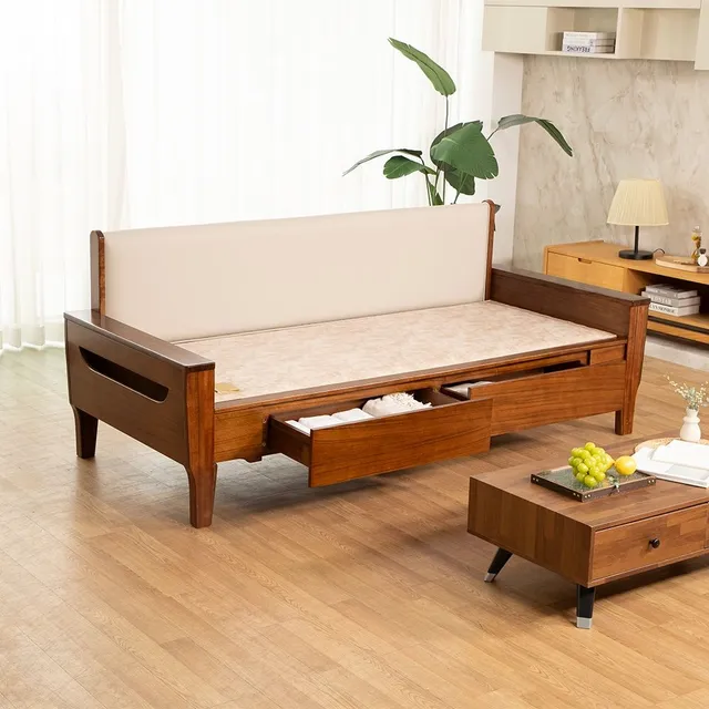 신라온돌흙침대 본까사 2002 서랍형 황토숯 카우치소파