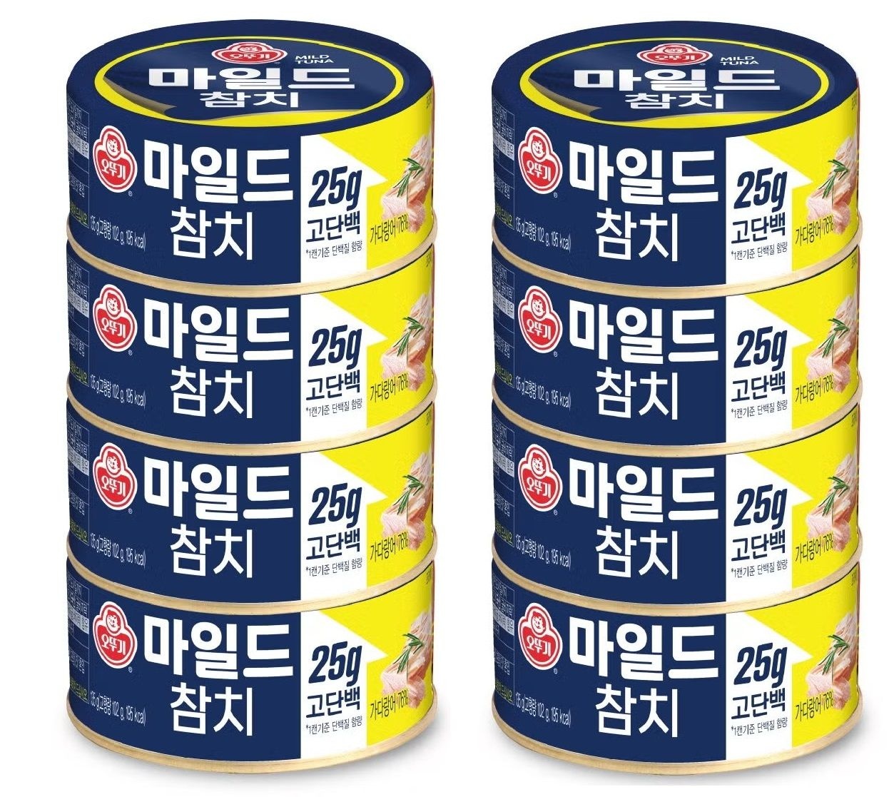 온누리 무료배송 오뚜기 마일드참치 135g x 8개 참치캔