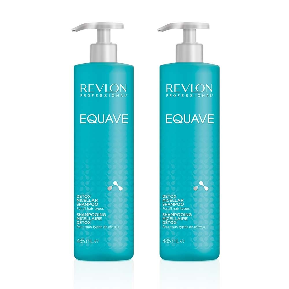 레브론 이퀘이브 디톡스 미셀러 샴푸 485ml 2개(+샴푸/컨디셔너 50ml 세트증정)