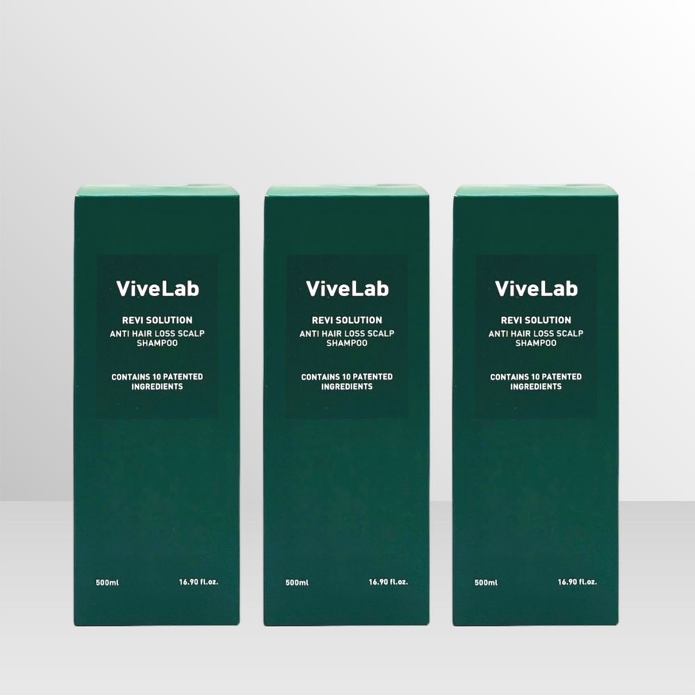 [오늘출발] 바이브랩 리바이 솔루션 안티 헤어 로스 스칼프 샴푸 500ml 3개