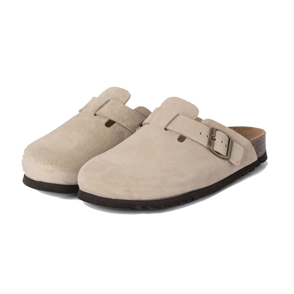 SCHOLL 숄 FAE 베이지 스웨이드 코르크 남녀공용 크로그 TAUPE