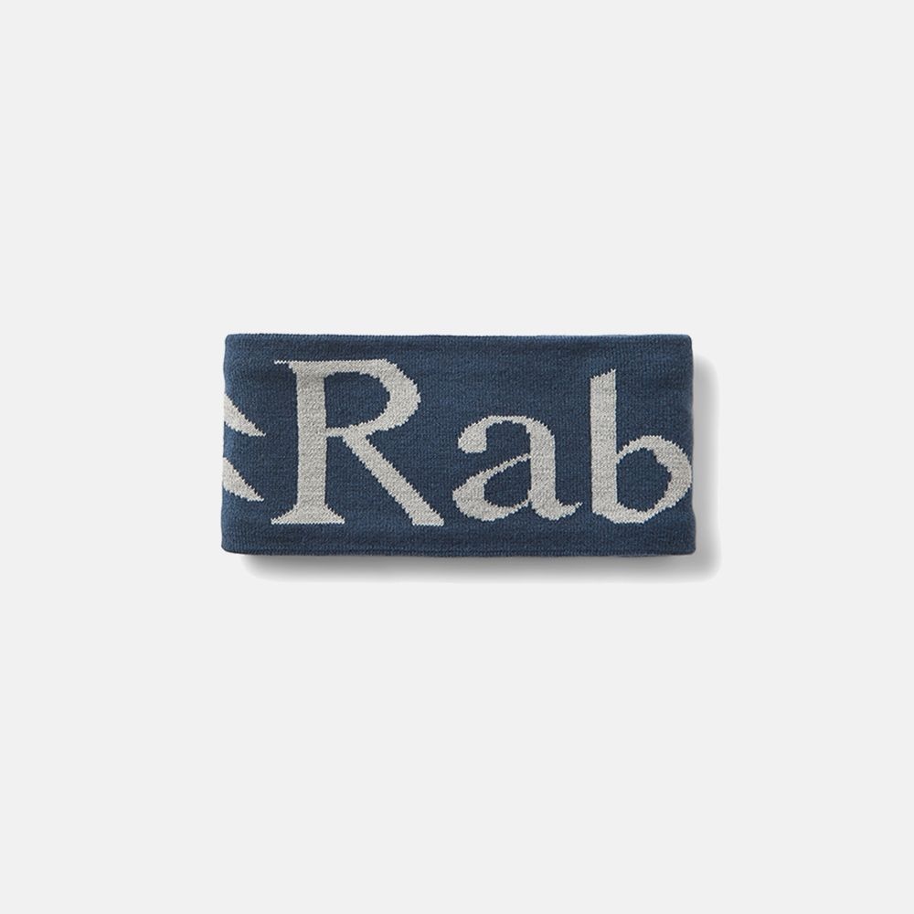 Rab 니트로고헤드밴드 Tempest Blue/Light Zinc