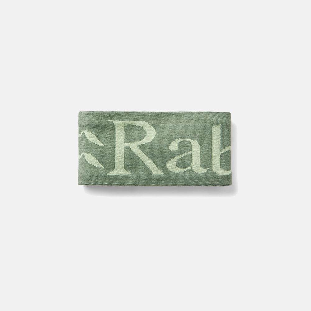 Rab 니트로고헤드밴드 Dark Fig Green/Fig Green