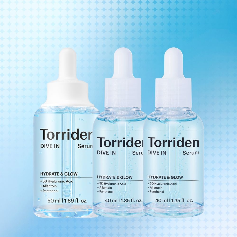 [NEW] 토리든 다이브인 저분자 히알루론산 세럼 130ml (50ml+40ml+40ml) + (수딩크림 20ml+토너 50ml증정)