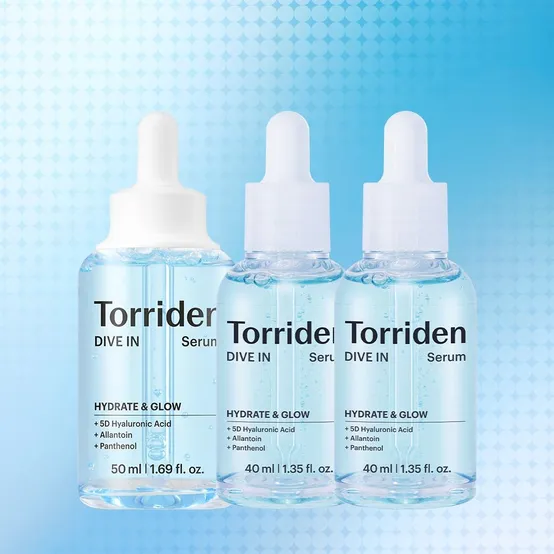 [NEW] 토리든 다이브인 저분자 히알루론산 세럼 130ml (50ml+40ml+40ml) + (수딩크림 20ml+토너 50ml증정)